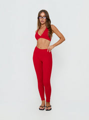 Peak Performance Active Leggings Red