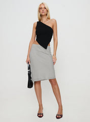 Harford One Shoulder Top Black
