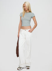 Lex Top Green Stripe