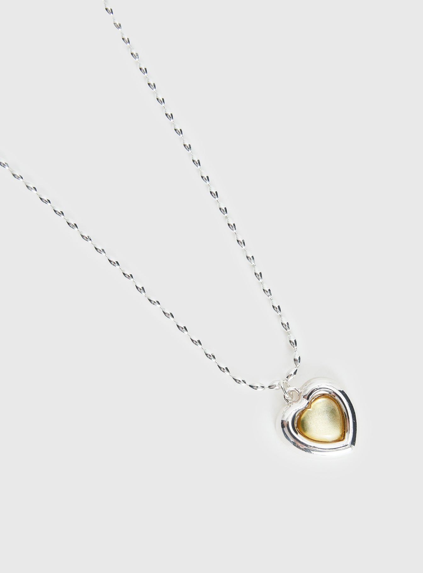 Wishes Granted Dainty Pendant Necklace Silver / Yellow