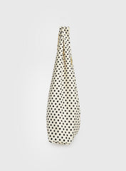 Sunday Sunrise Slouchy Bag White Polka Dot