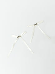 Dee Hair Bows White