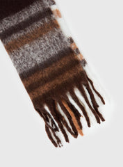 Warm Welcome Scarf Brown Plaid