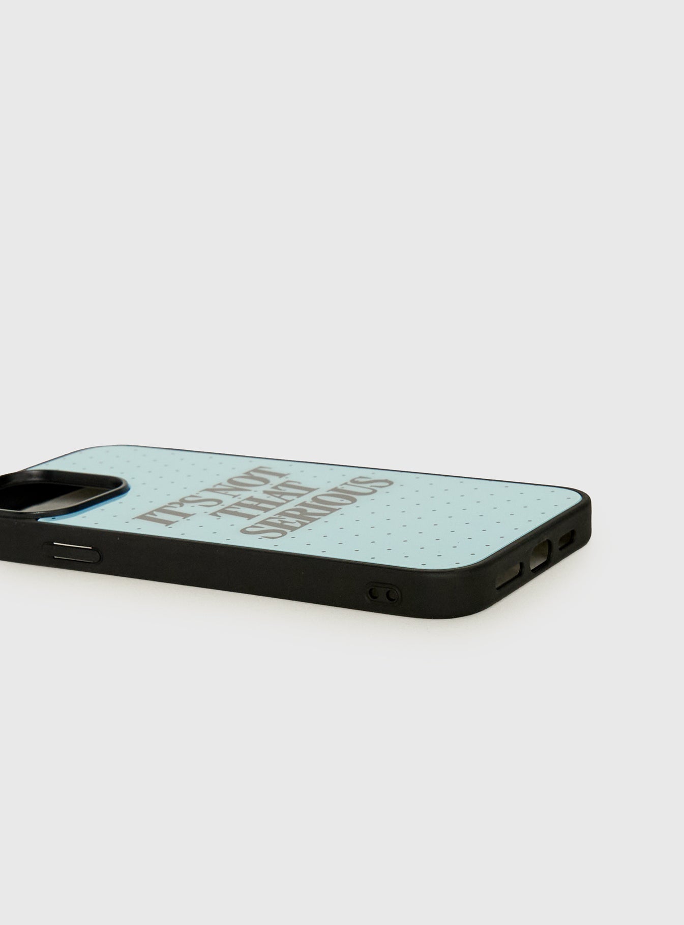 It's Not That Serious iPhone Case Blue Polka Dot