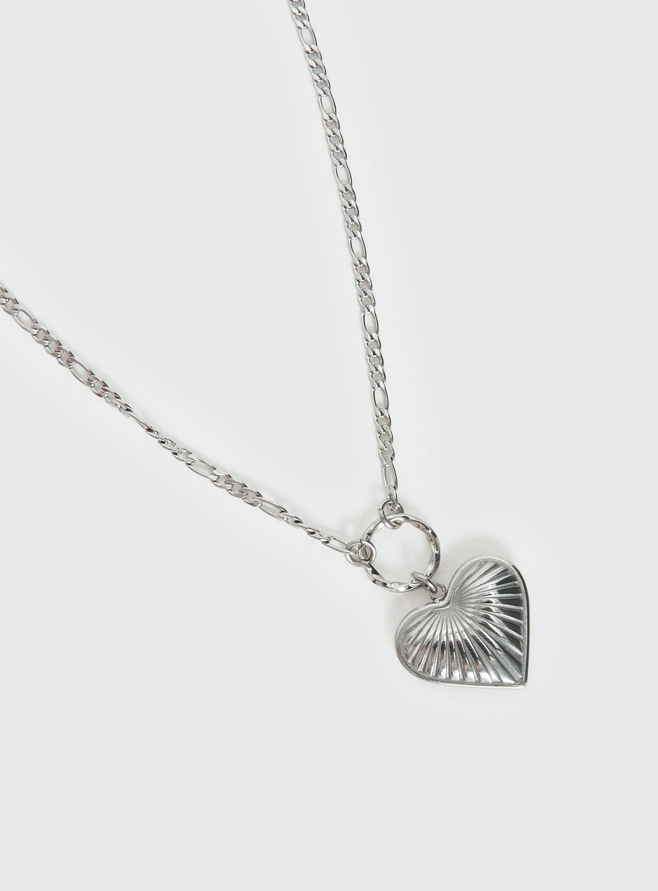 Honey Haze Stainless Silver Pendant Necklace Silver