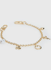 Lucky Charm Bag Charm Gold