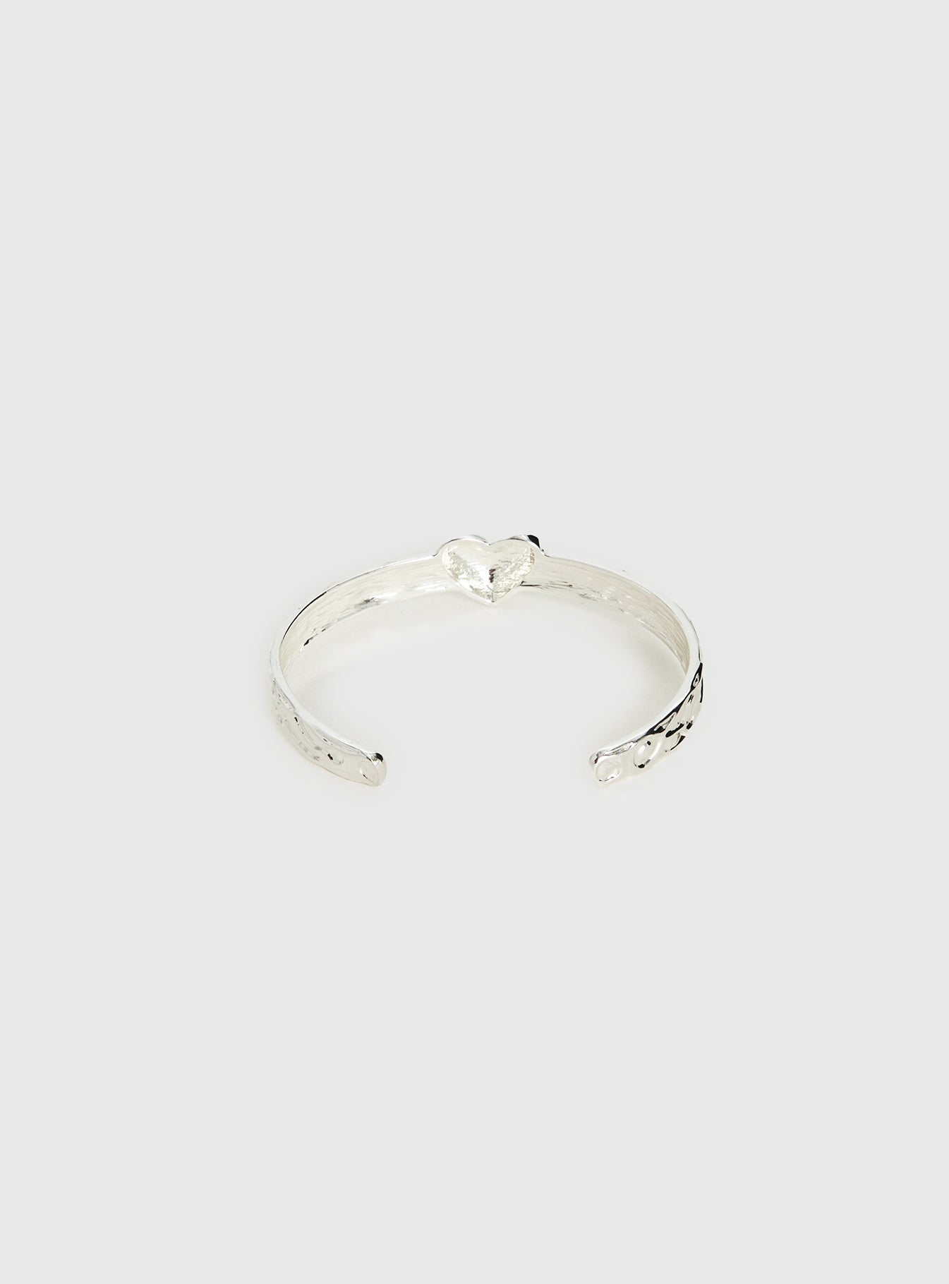 Romma Heart Cuff Silver
