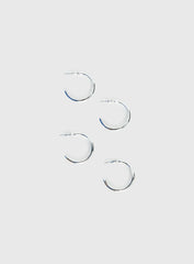 Lahna Hoop Earring Pack Silver