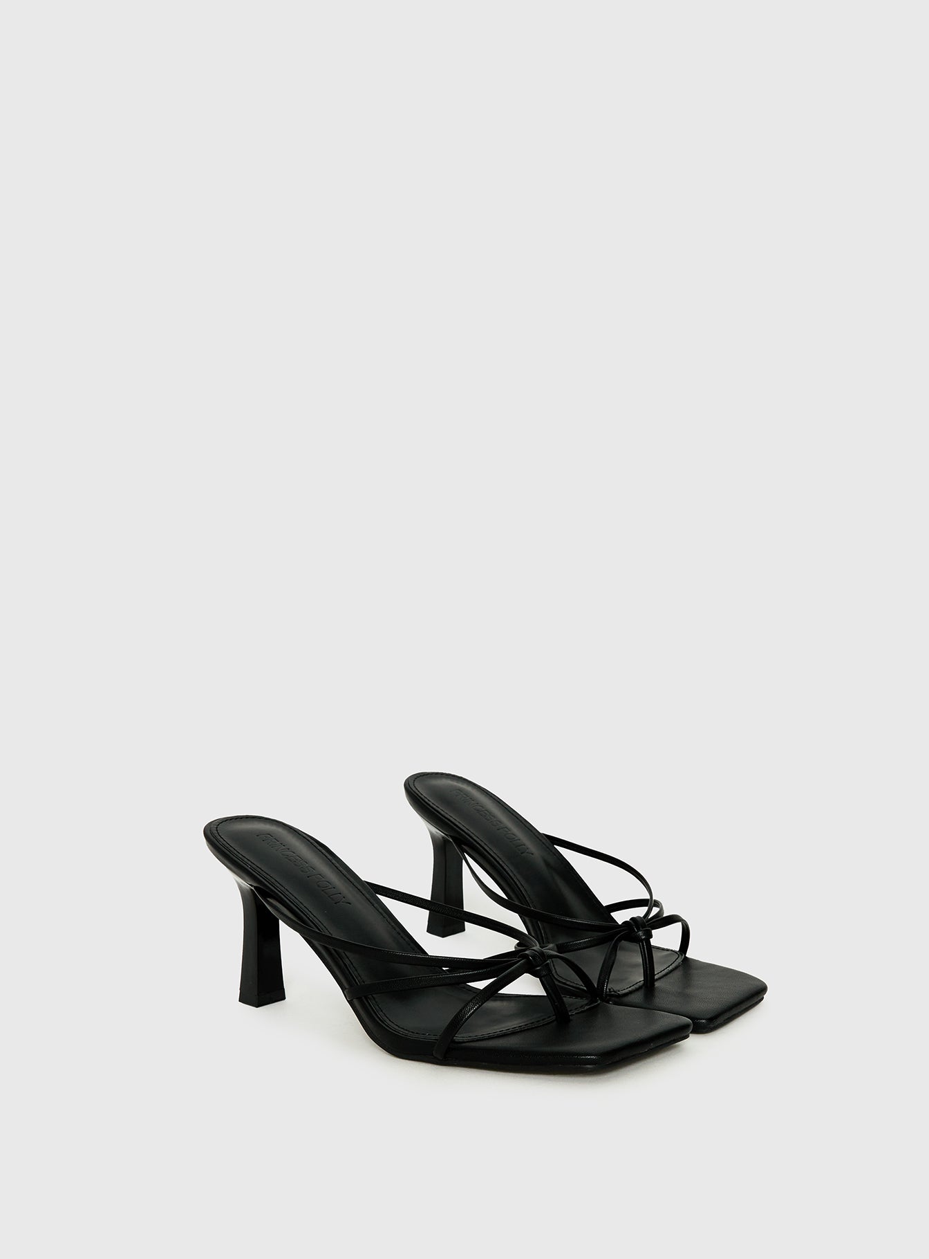 Evena Strappy Heels Black