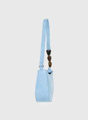 Contradiction Bead Detail Shoulder Bag Blue