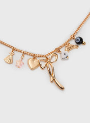 Good Luck Babe Charm Bracelet Multi