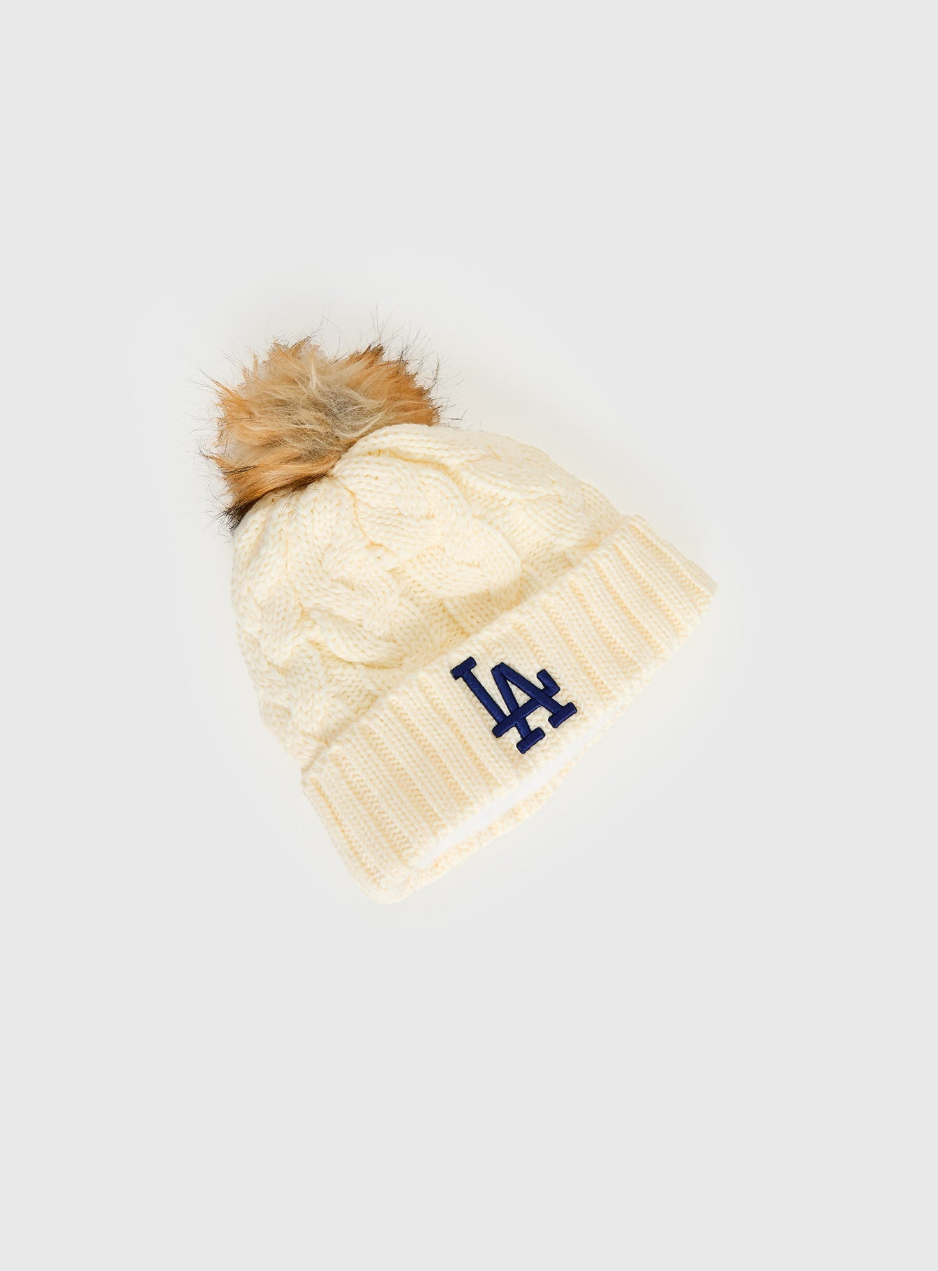 Los Angeles Dodgers Knit Beanie Cream