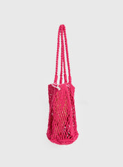 Deylin Woven Tote Bag Pink