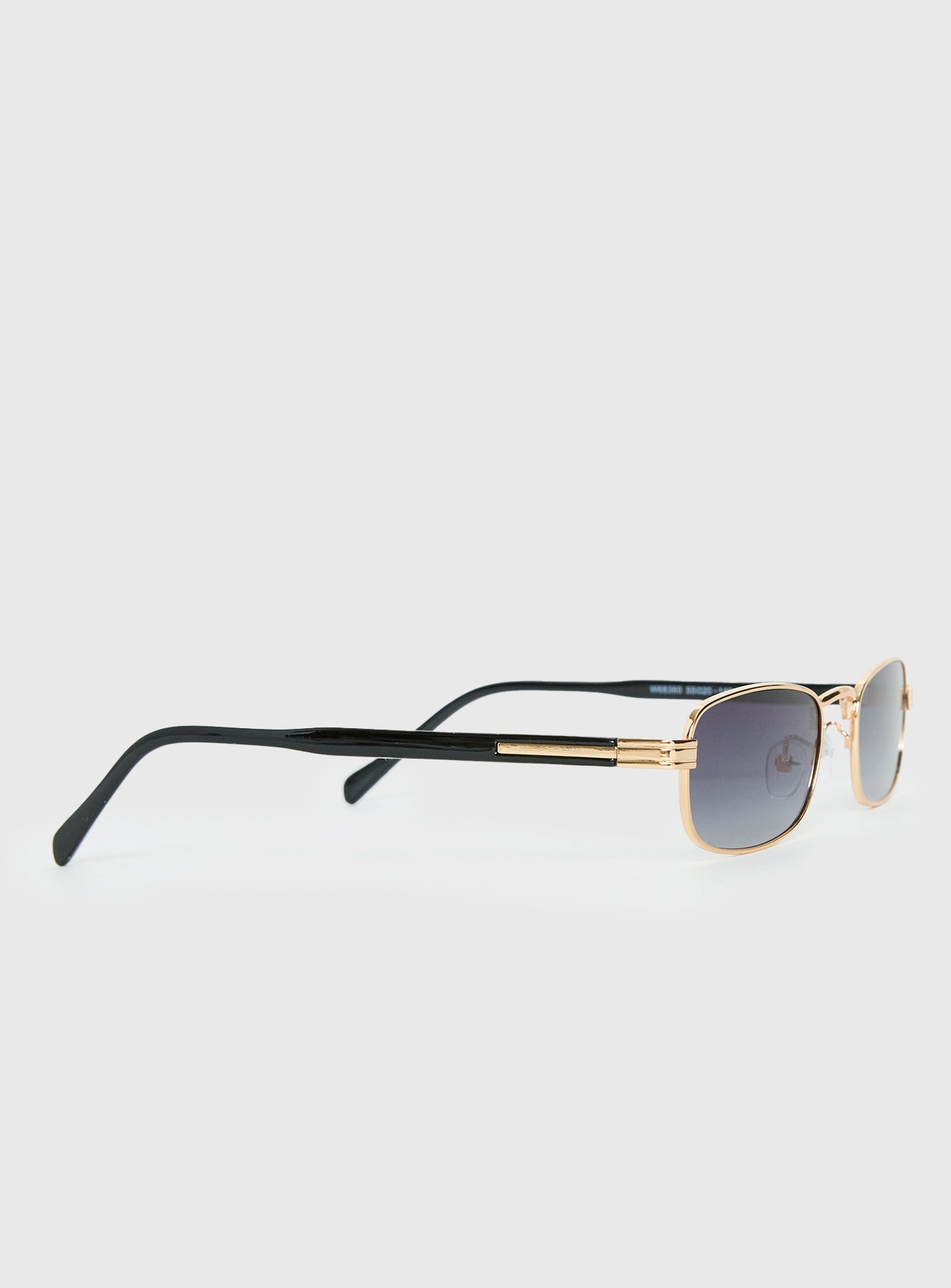Soft Launch Rectangular Sunglasses Gold / Grey