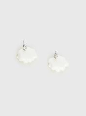 Livvy Floral Stud Earrings White