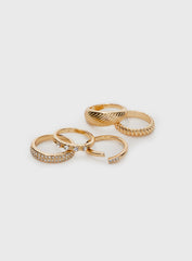 Satine Ring Pack Gold
