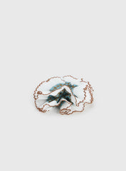 Fancy That Textured Scrunchie Blue Check
