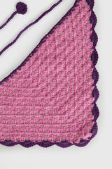 Zeea Knit Hair Scarf Pink / Purple