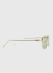 For The Plot Aviator Sunglasses Gold / Light Yellow