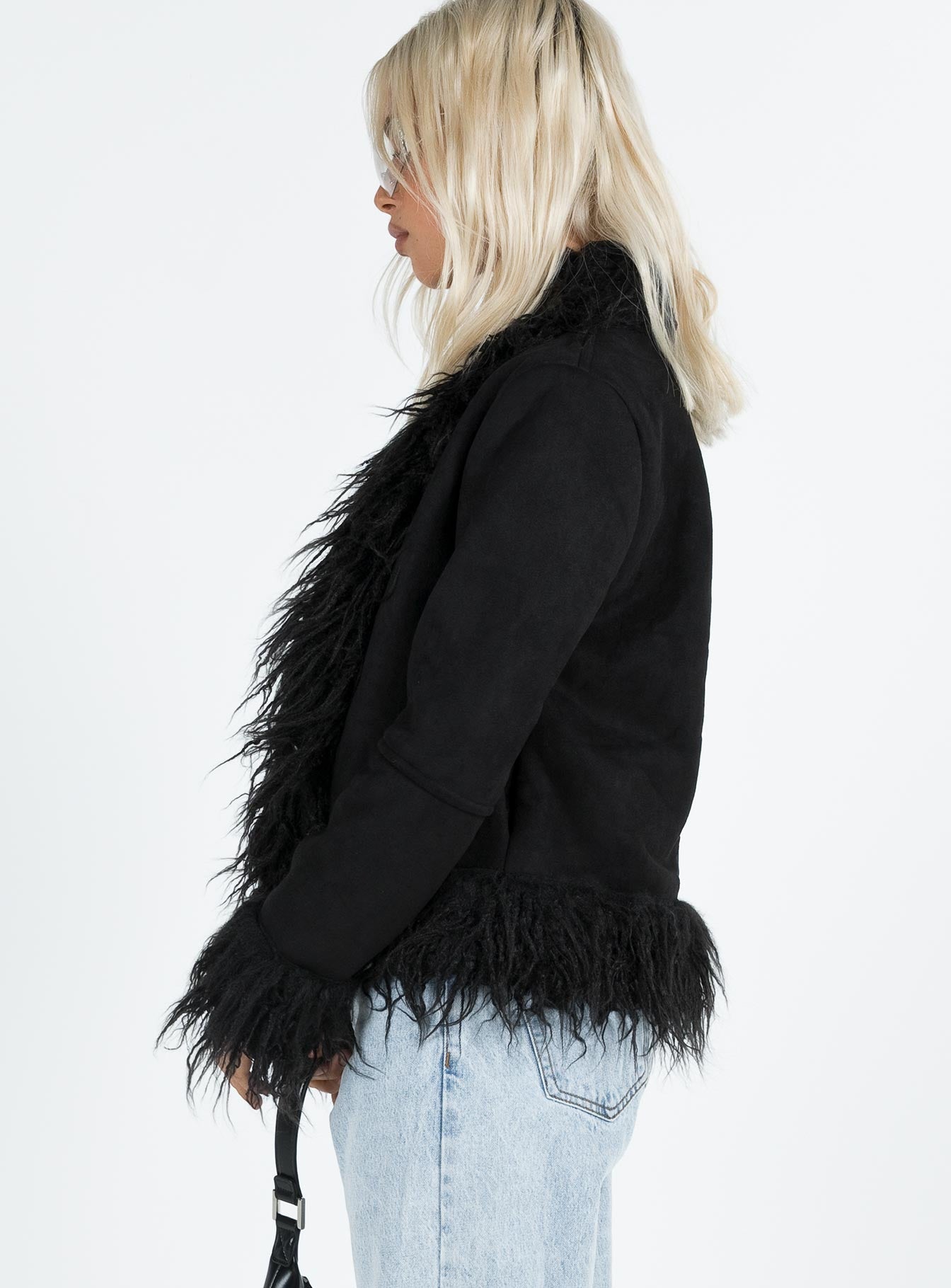 Lowden Faux Fur Jacket Black