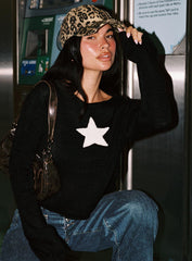 Big Star Knit Sweater Black