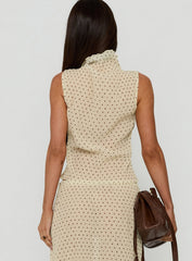 Ford Top Butter / Chocolate Polka Dot
