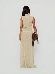 Ford Maxi Skirt Butter / Chocolate Polka Dot