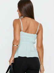 Rosecliff Ruched Longline Top Mint