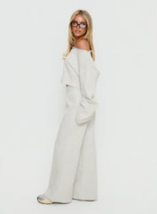 Peaks Flared Track Pants Snow Marle