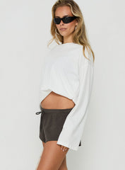 Quinncy Low Rise Sweat Shorts Iron Grey