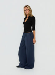 Lunea Concealed Waistband Pants Navy