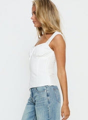 Garconne Textured Top White
