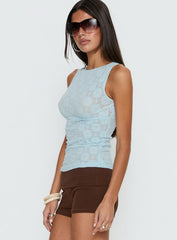 Seraphim Textured Top Soft Blue