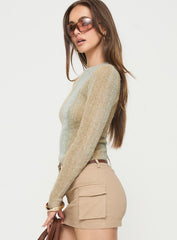 Cardenas Long Sleeve Top Green