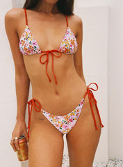 Nevaeh Triangle Bikini Top Multi Floral