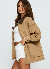 Philette Oversized Jacket Camel