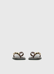 Therapy Guise Hardware Detail Sandals Brown / Gold