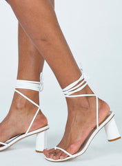 The Lena Heels White