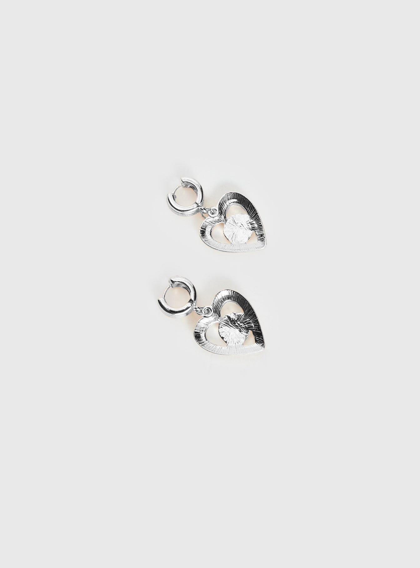 Giabella Heart Earrings Silver