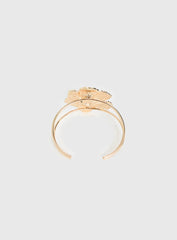 Set Adrift Flower Cuff Gold