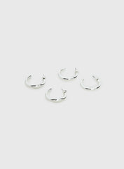 Lahna Hoop Earring Pack Silver