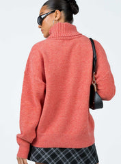 Oswin Turtleneck Sweater Orange