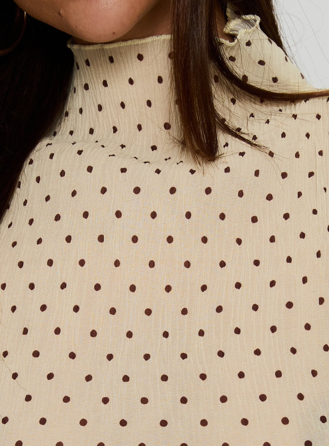 Ford Top Butter / Chocolate Polka Dot