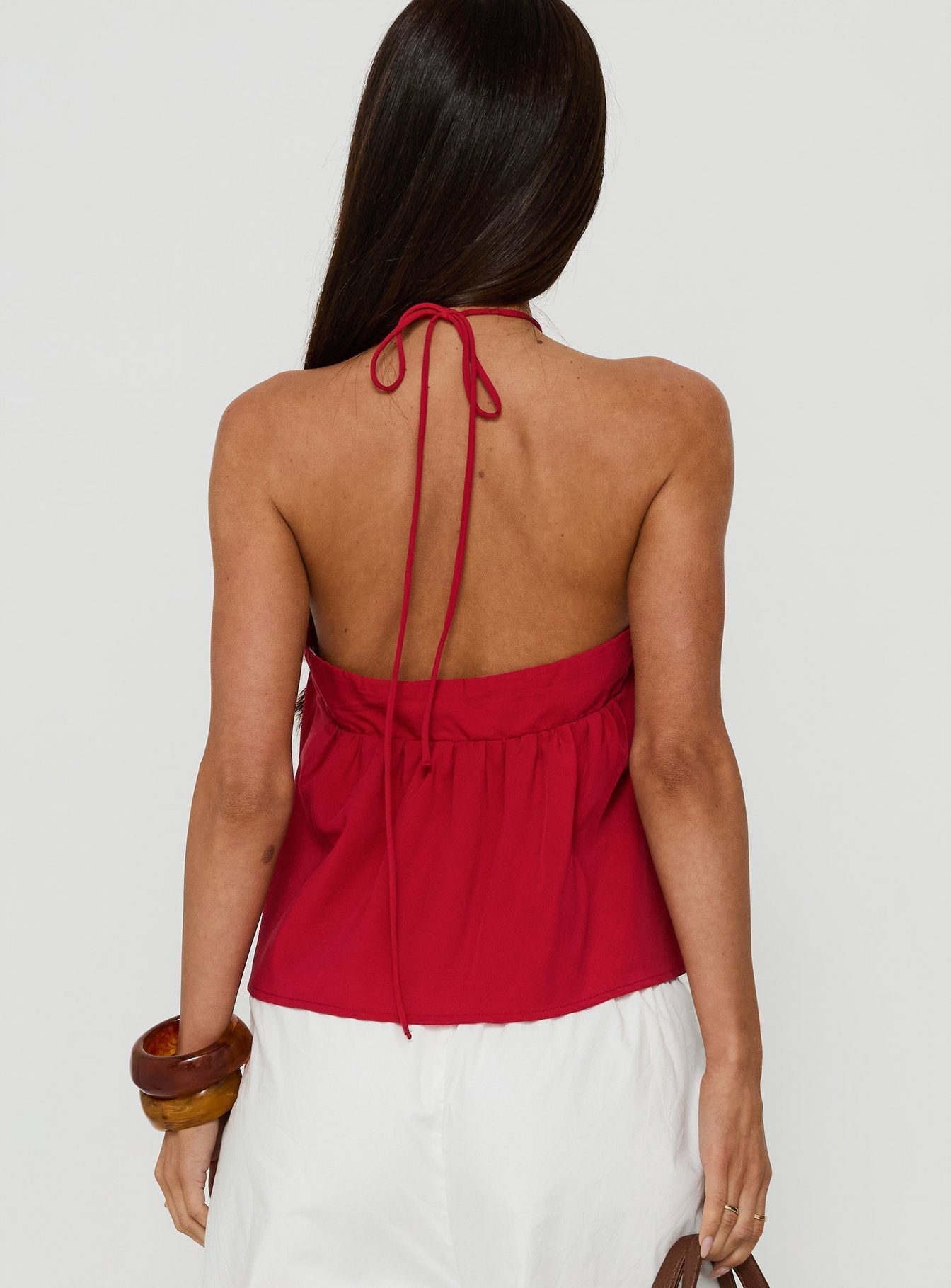 Moonlit Top Red