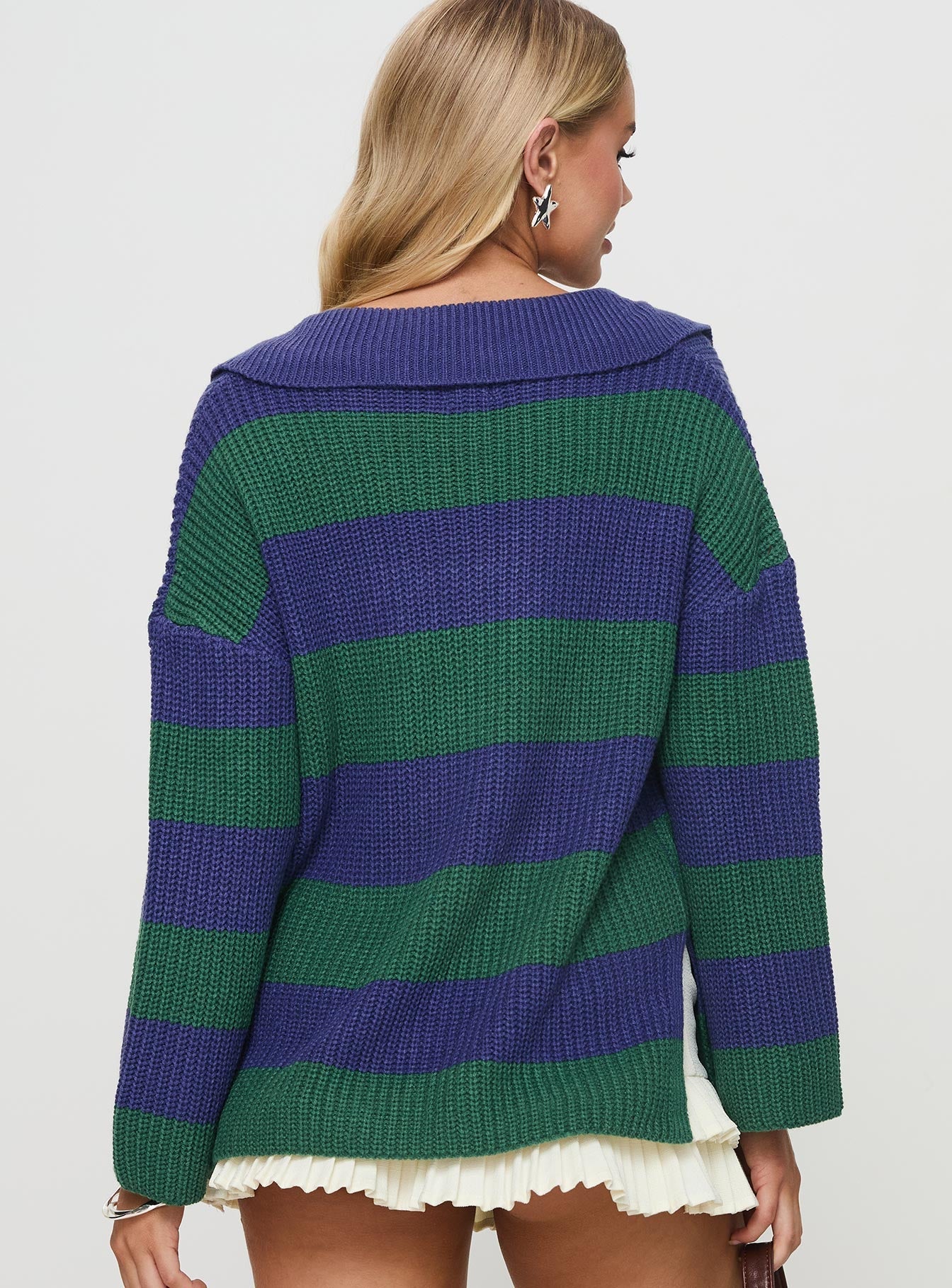Olivah Jumper Blue / Green