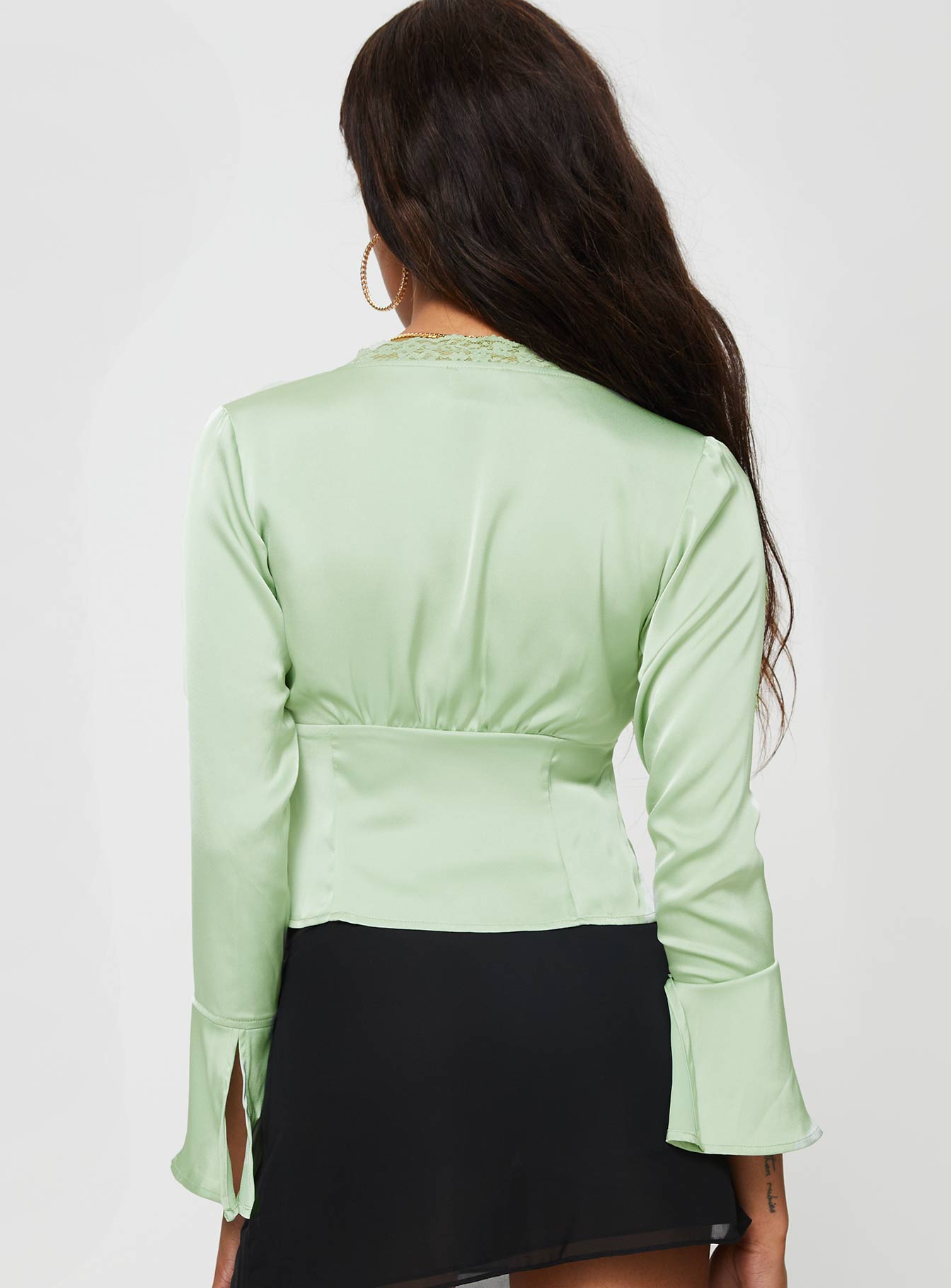 Hunton Long Sleeve Top Green