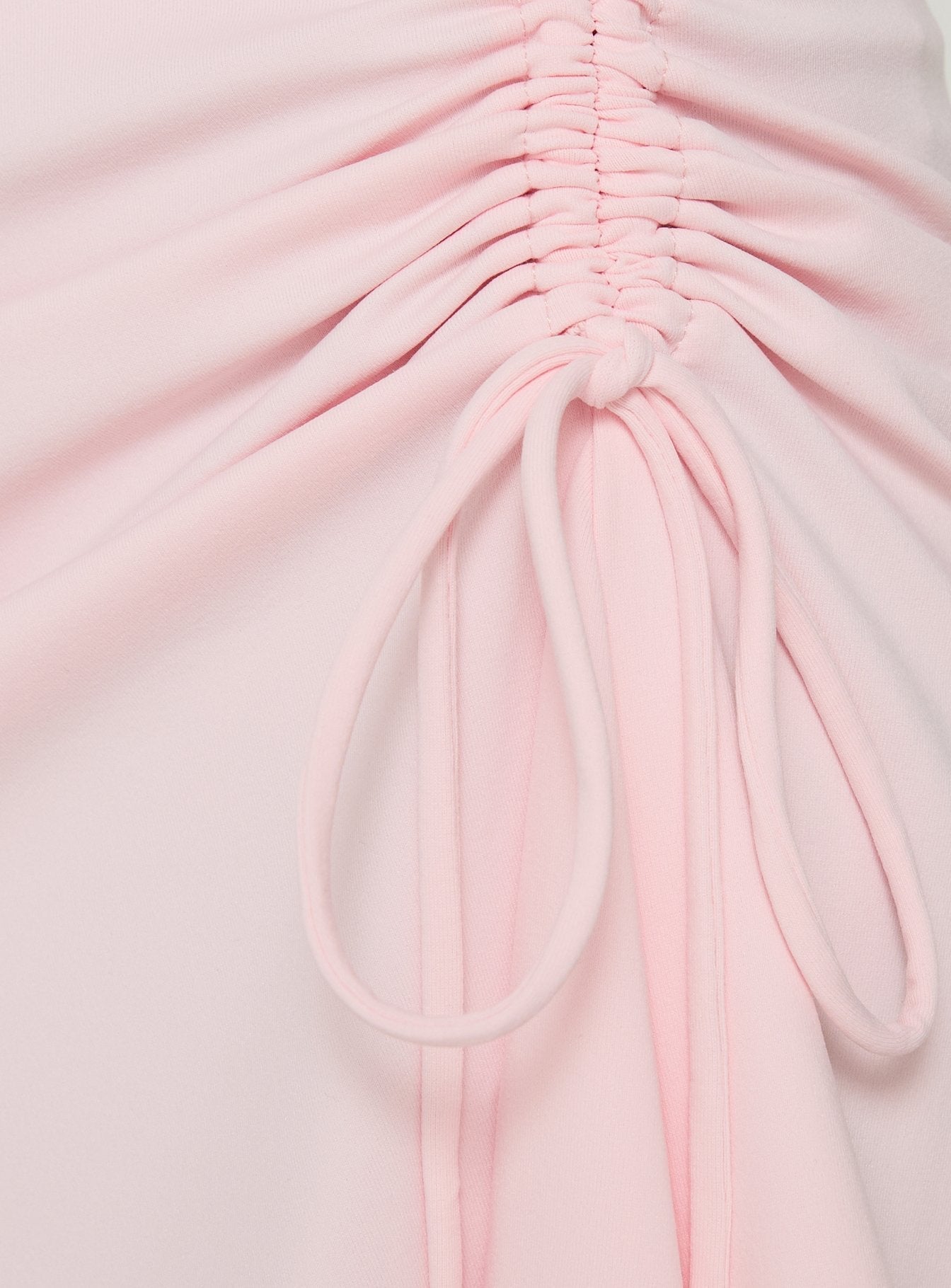 Vesperra Ruched Midi Skirt Pink
