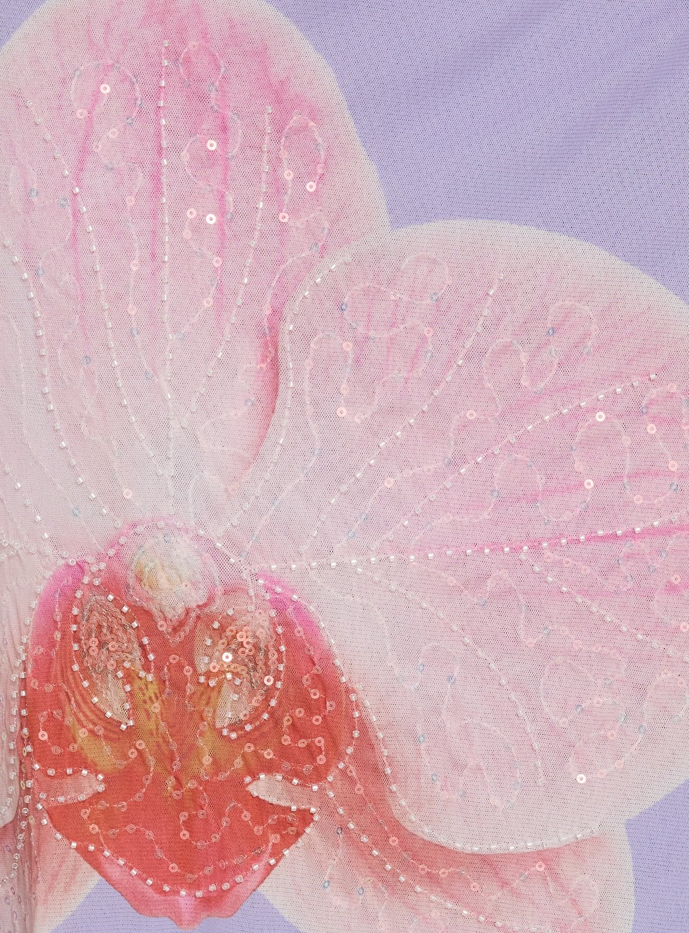 Golden Visions Maxi Skirt Purple Orchid