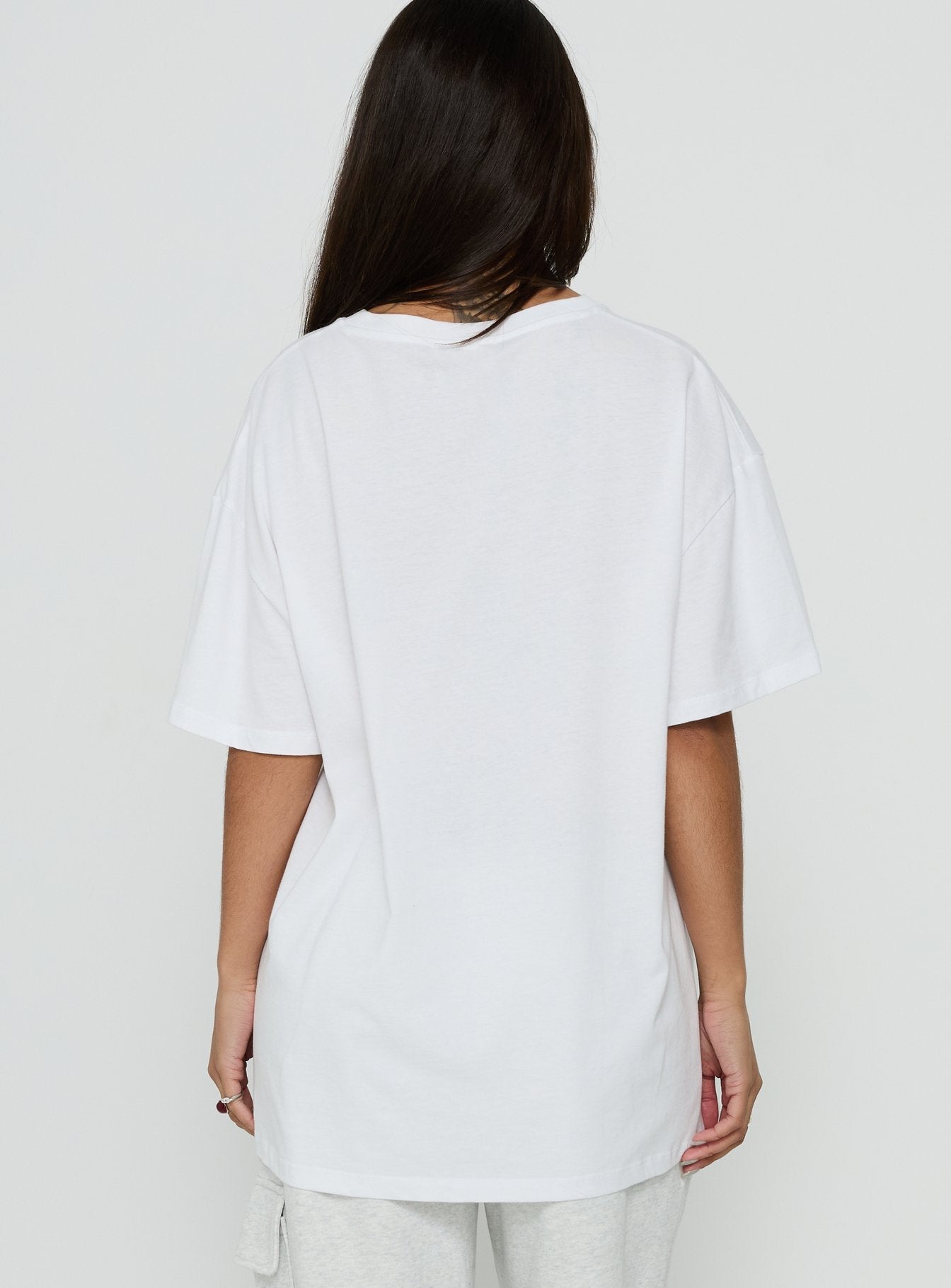 From Elsewhere Oversized Graphic Tee White