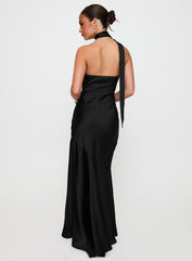 Elixaire Scarf Maxi Dress Black